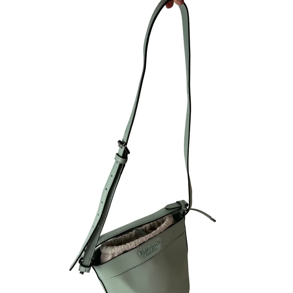 Kate Spade Cameron Small Mint Bucket Drawstring 2 Way Bag